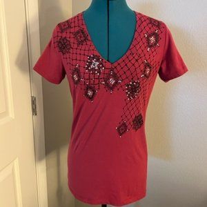 Full Tilt Size M Red Short-sleeved T-Shirt